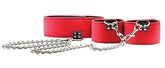 Reversible Collar and Wrist Cuffs Red Cuffs and Restraints
